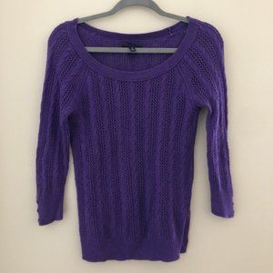 American Eagle Purple Knit Sweater